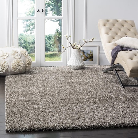 Safavieh 11 X 16 Ft. Milan Shag Power Loomed 16 X 30 Large Rectangle Area Rug, Grey SG180-8080-1116